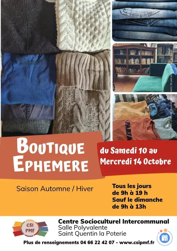 Image Boutique Ephémère Automne / Hiver (photo 1)