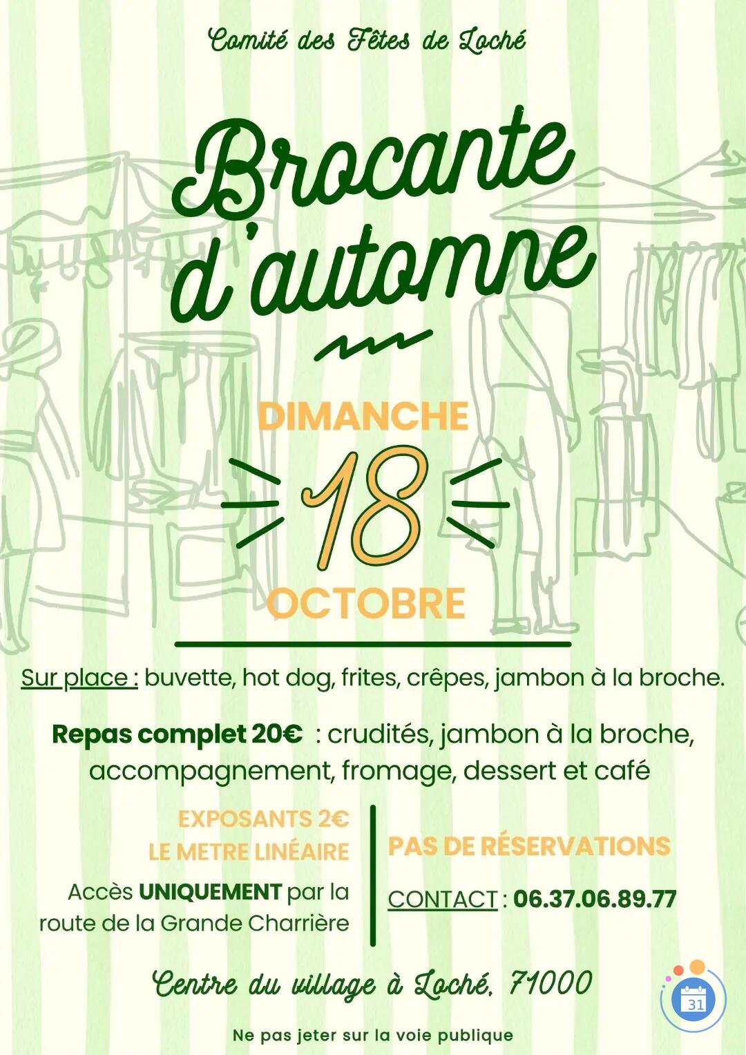Image Brocante d’automne à Loché (photo 1)