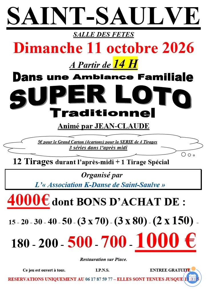 Image SUPER LOTO TRADITIONNEL - K-Danse (photo 1)