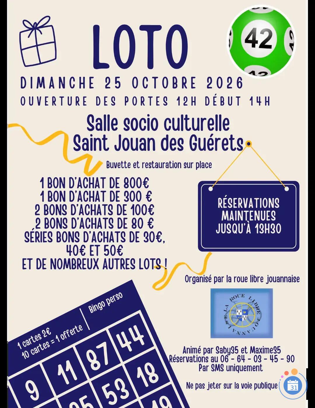 Image LOTO LA ROUE LIBRE JOUANNAISE (photo 1)