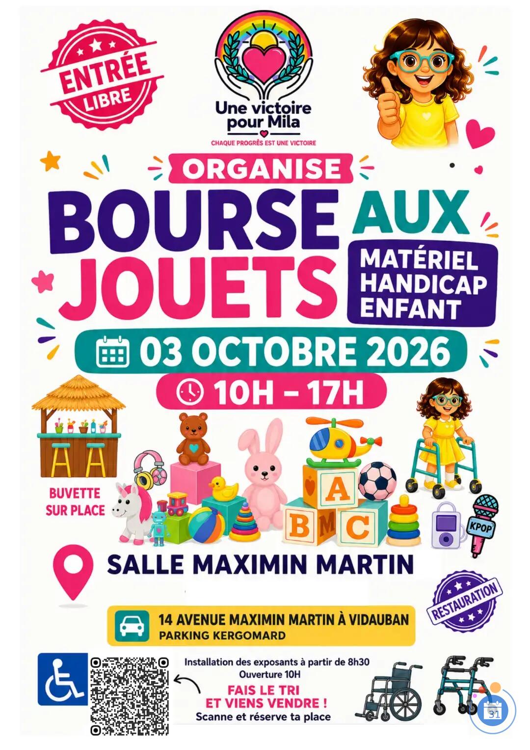 Image BOURSE AUX JOUETS ET MATERIEL HANDICAP (photo 1)