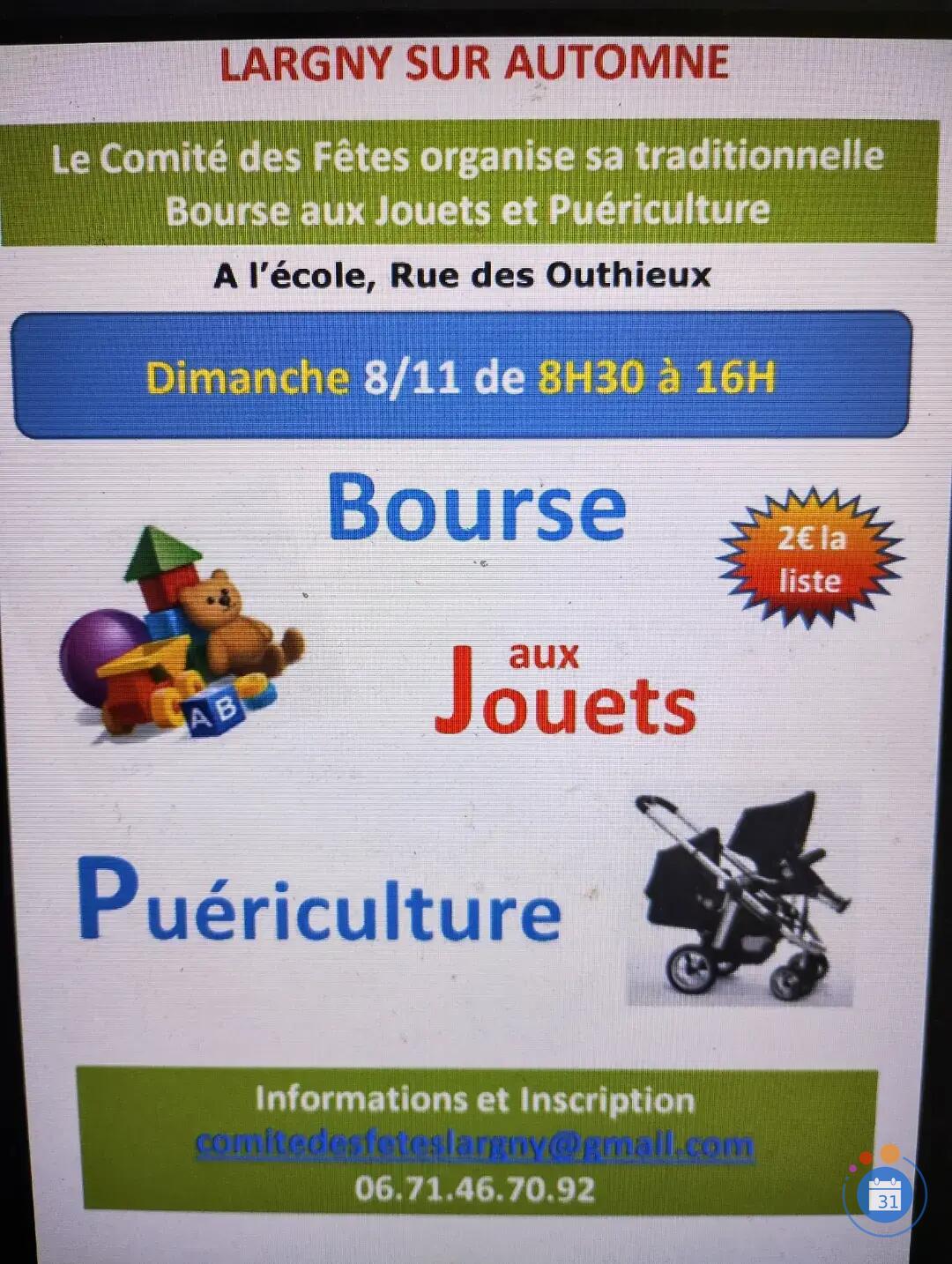 Image Bourse aux Jouets & Puériculture 2026_ LARGNY SUR AUTOMNE (photo 1)
