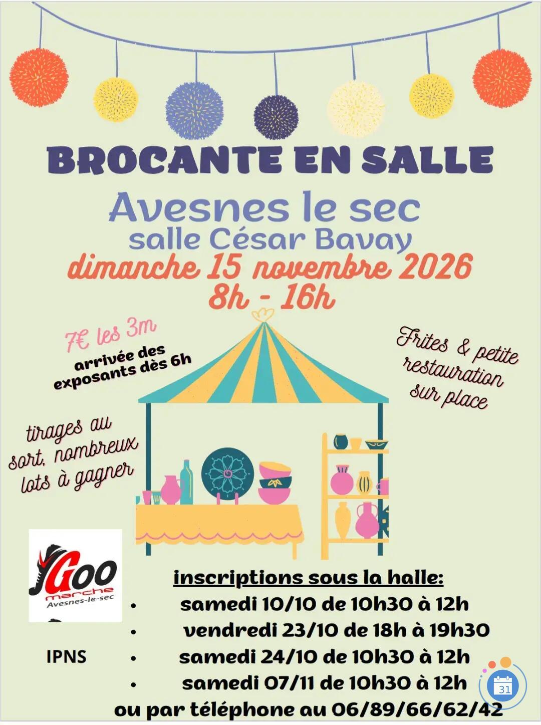 Image GRANDE BROCANTE ANNUELLE EN SALLE (photo 1)