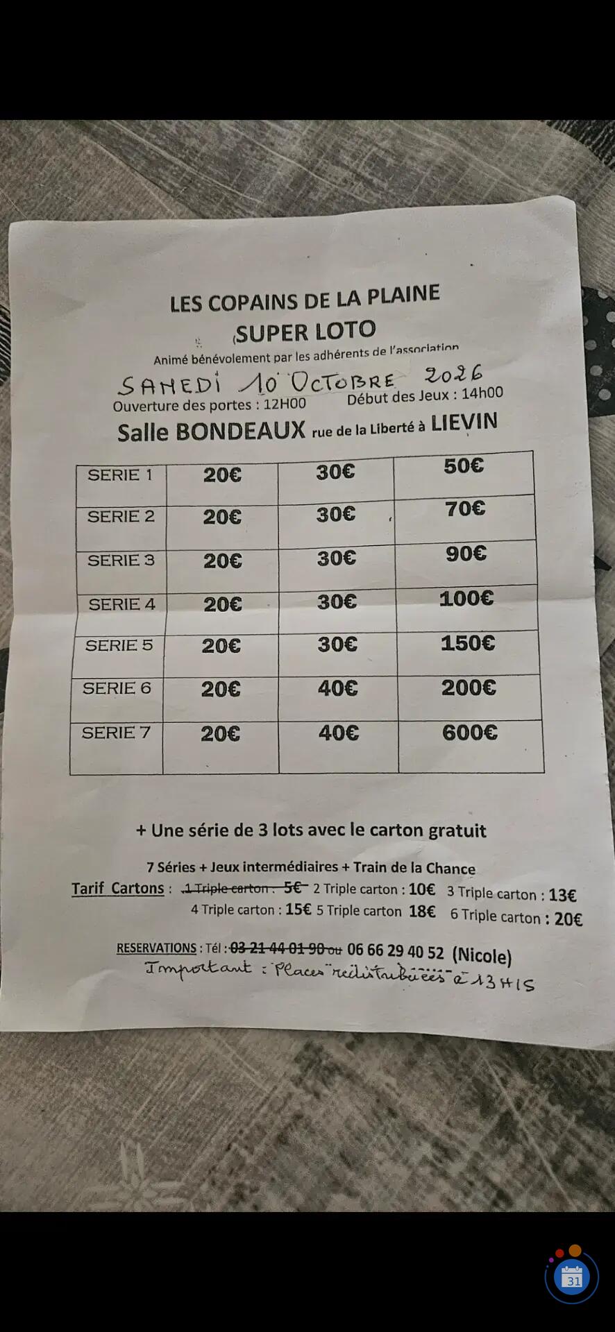 Image Loto des copains de la plaine (photo 1)