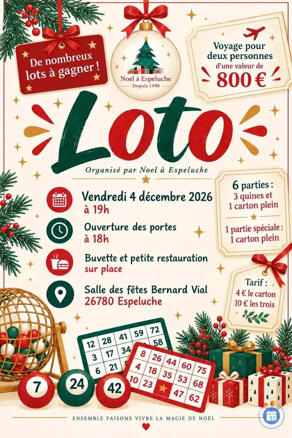 Image grand loto de Noel a Espeluche (photo 1)