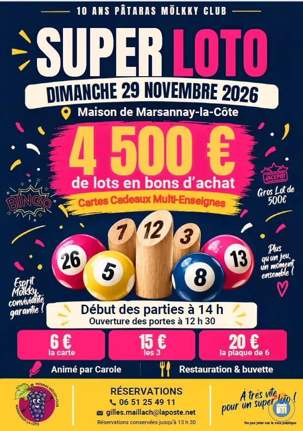 Image Super Loto PATARAS MOLKKY CLUB (photo 1)