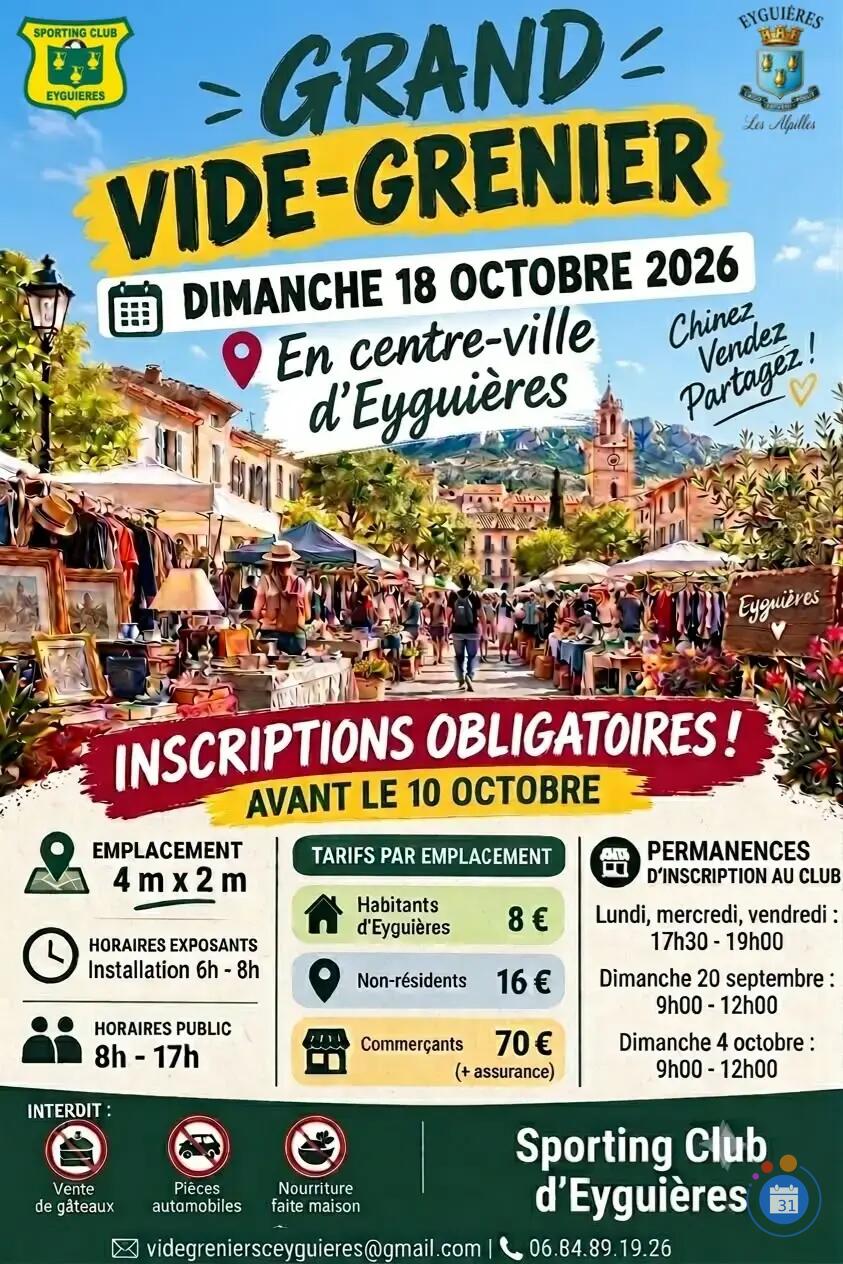 Image Grand vide grenier Eyguières (photo 1)