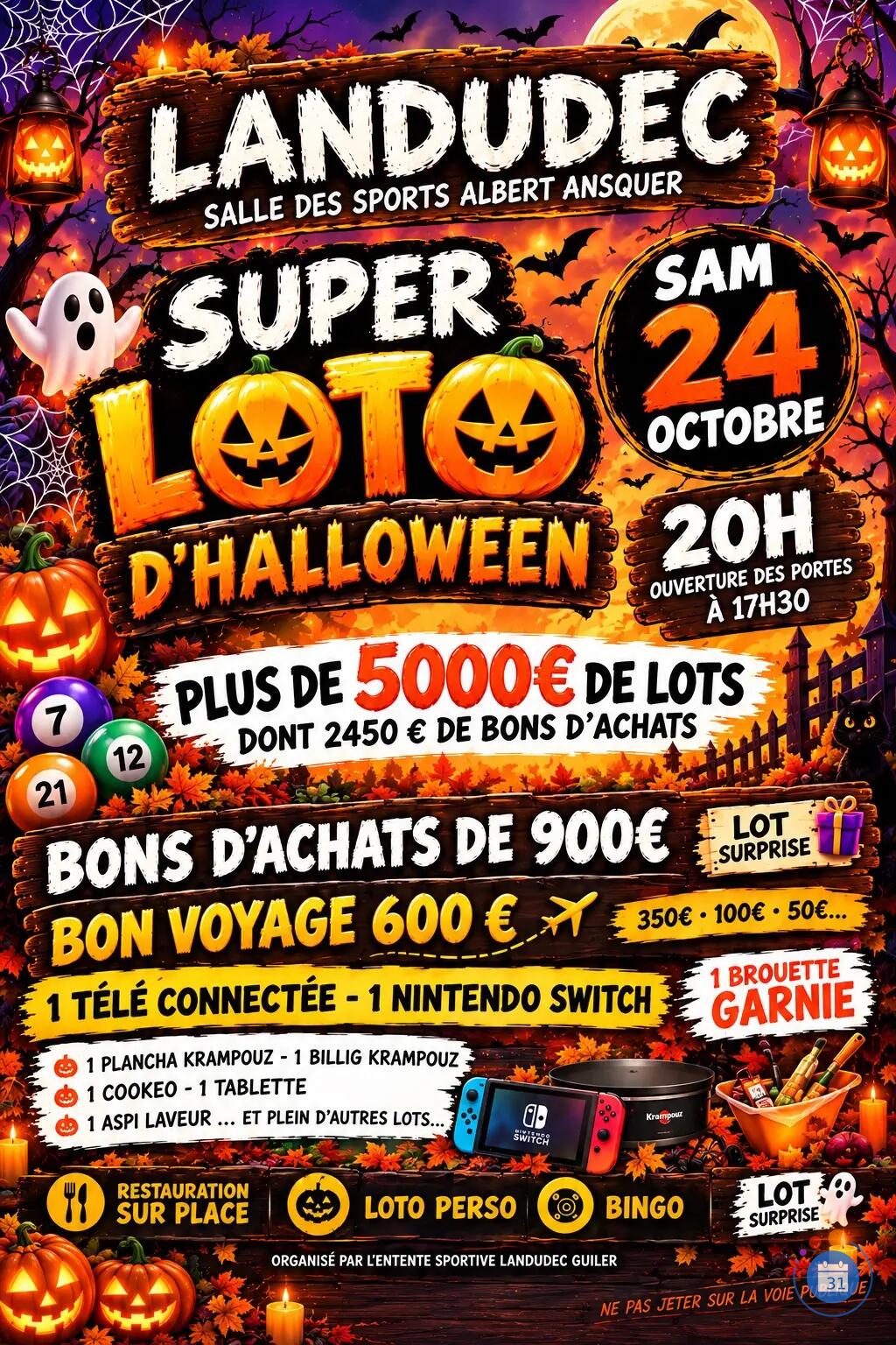 Flyer Super Loto d’Halloween