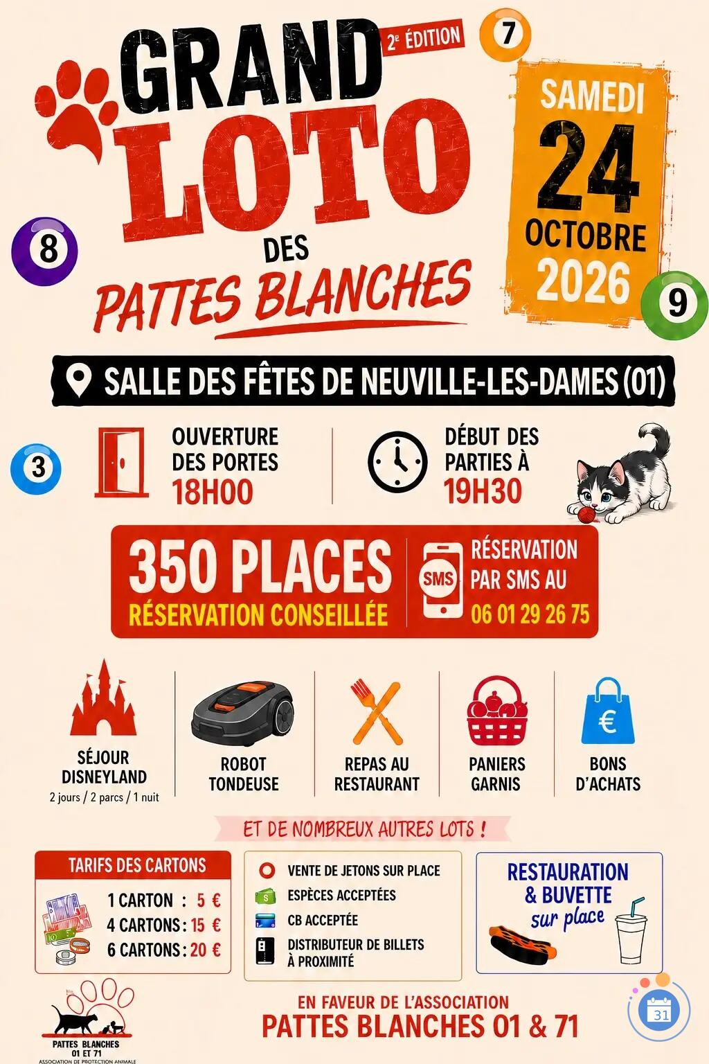Image Grand loto des Pattes Blanches (photo 1)