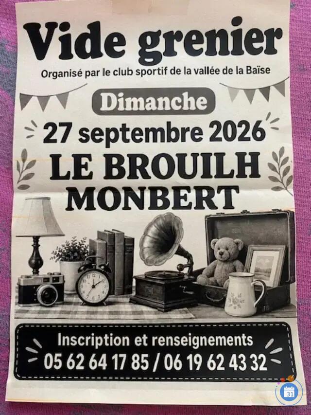 Image Vide grenier annuel du foyer rural (photo 1)