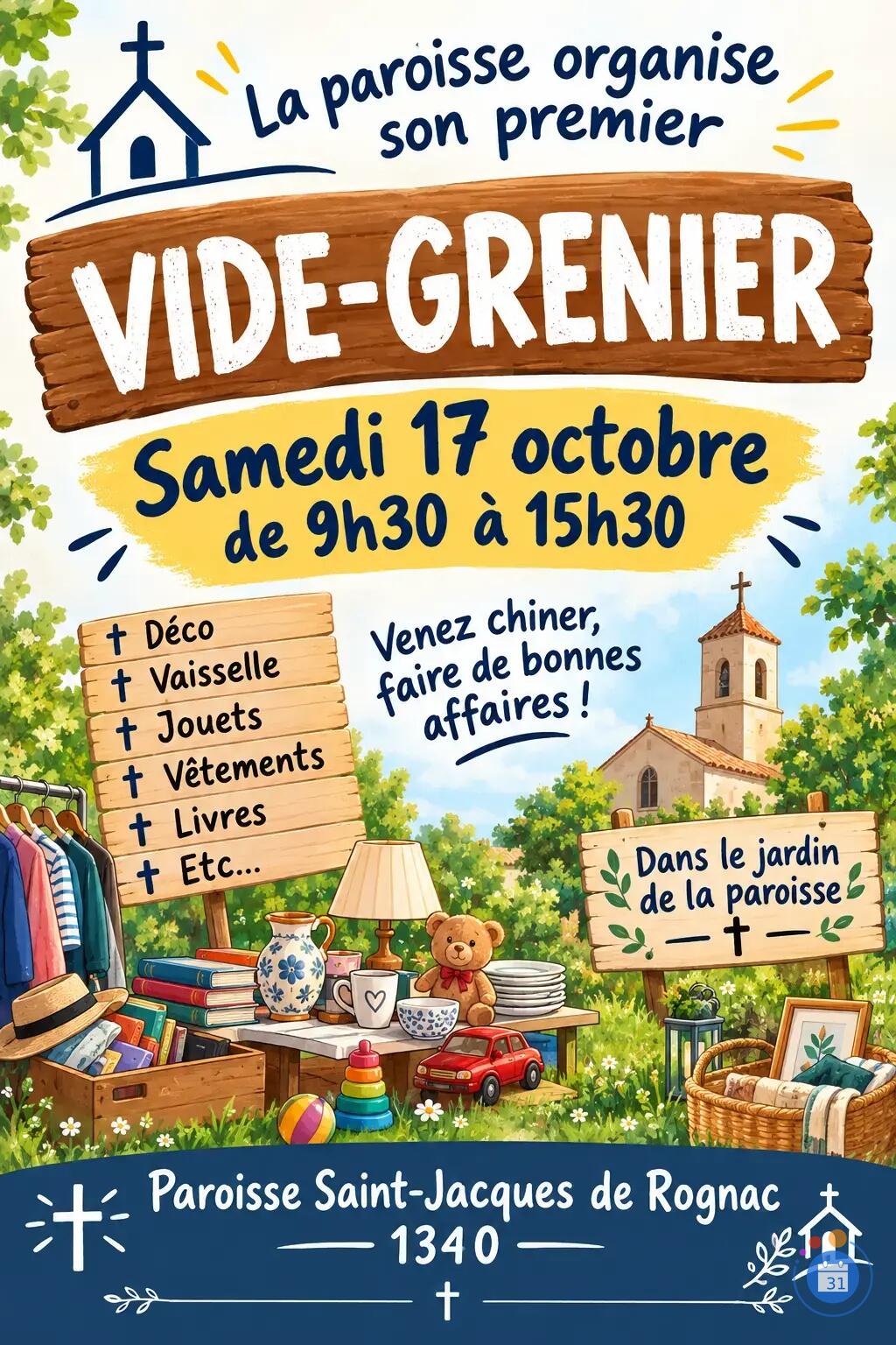 Image Vide grenier paroisse de rognac (photo 1)