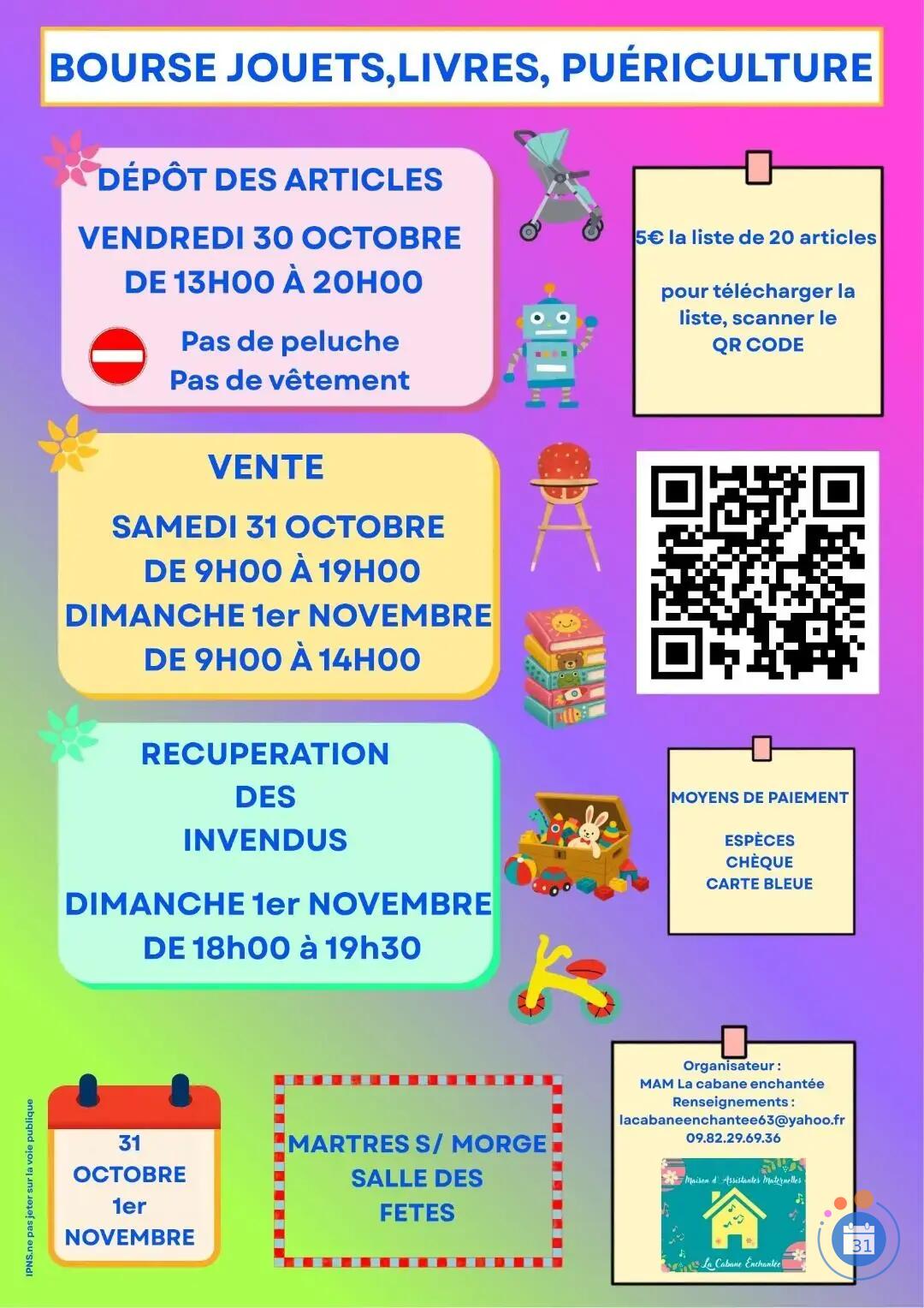 Image BOURSE JOUETS LIVRES PUERICULTURE (photo 1)