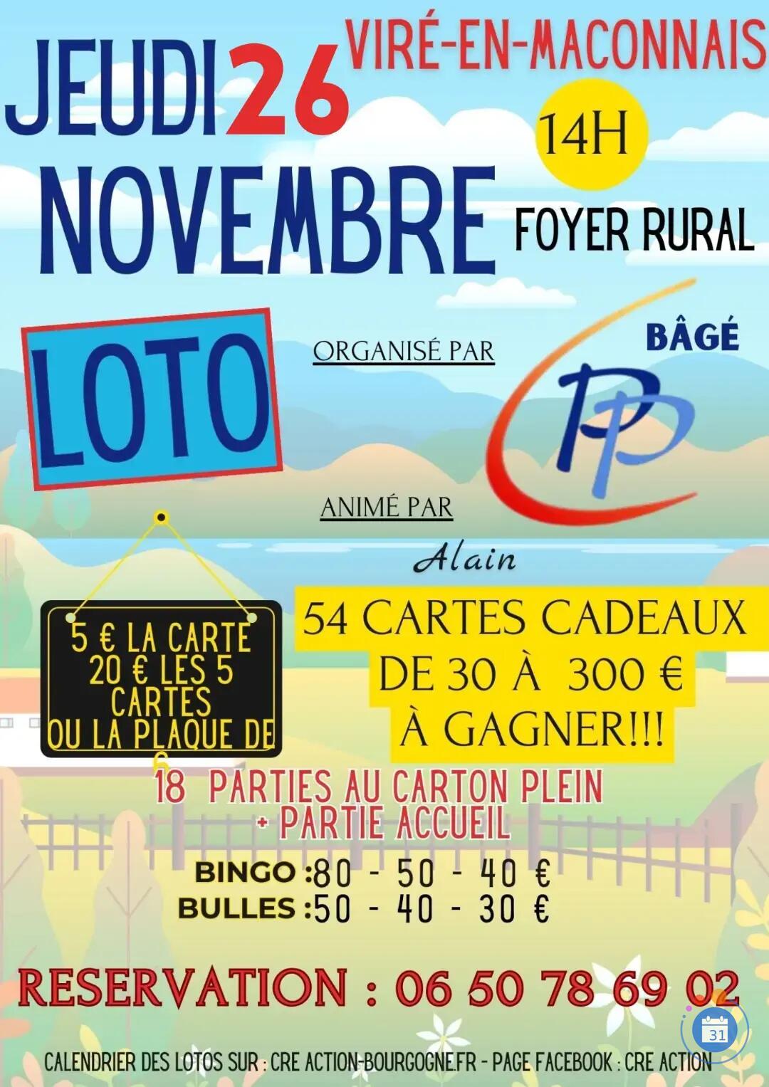 Image Loto PASSION PATRIMOINE BAGE (photo 1)