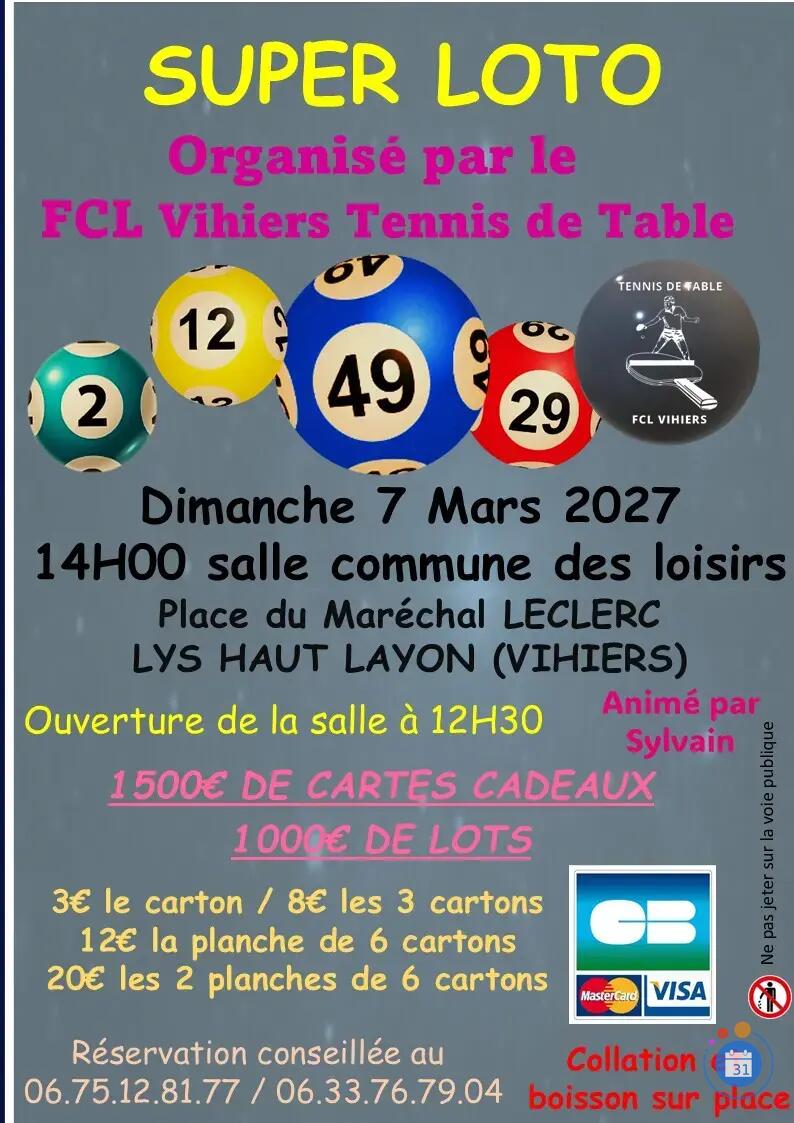 Image LOTO du FCL VIHIERS Tennis de Table (photo 1)