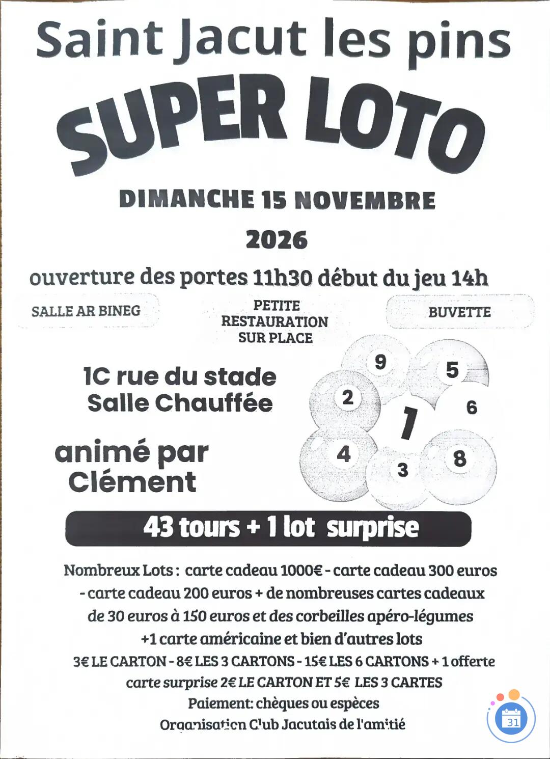 Flyer Super loto
