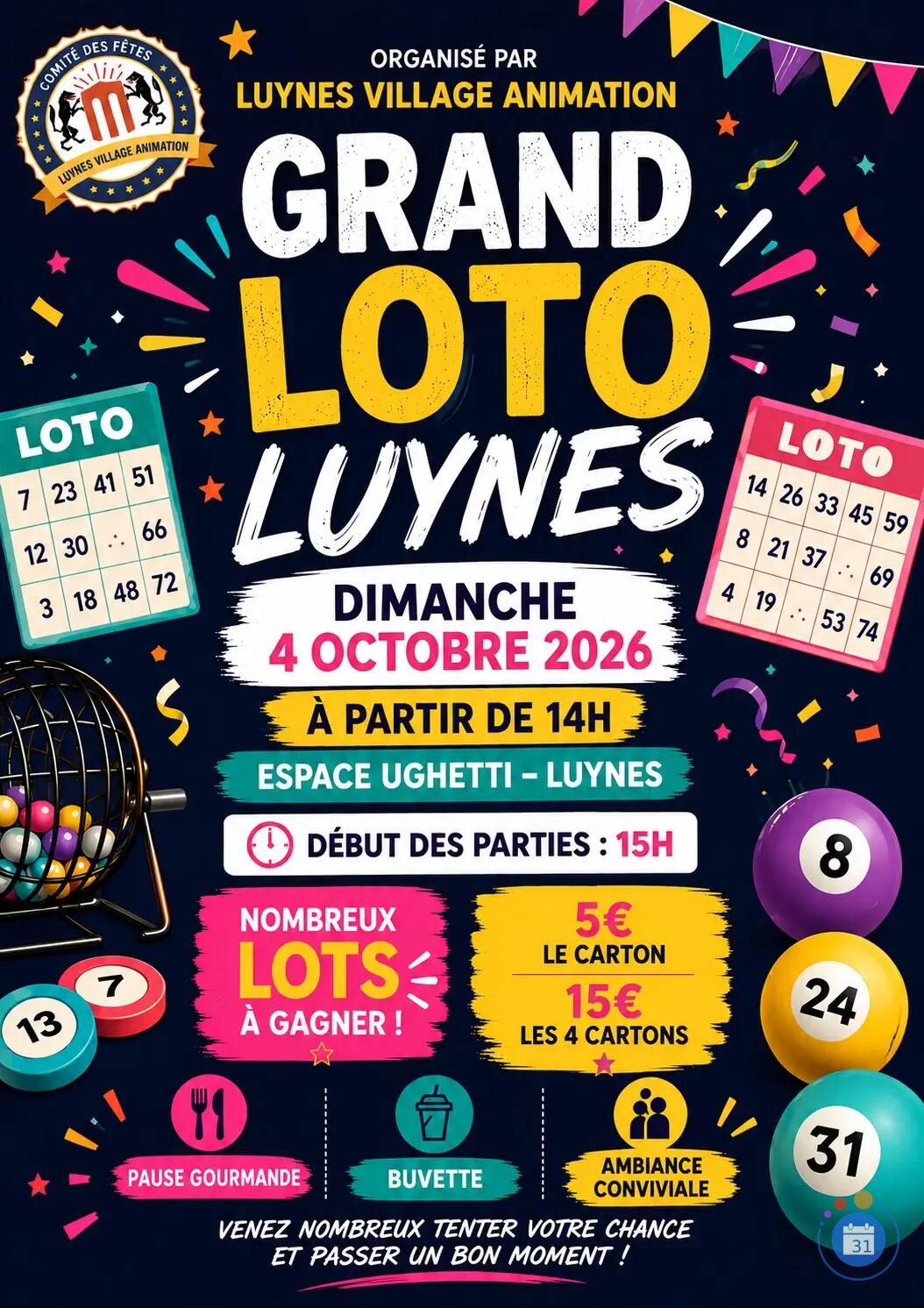 Image Grand Loto à Luynes (photo 1)