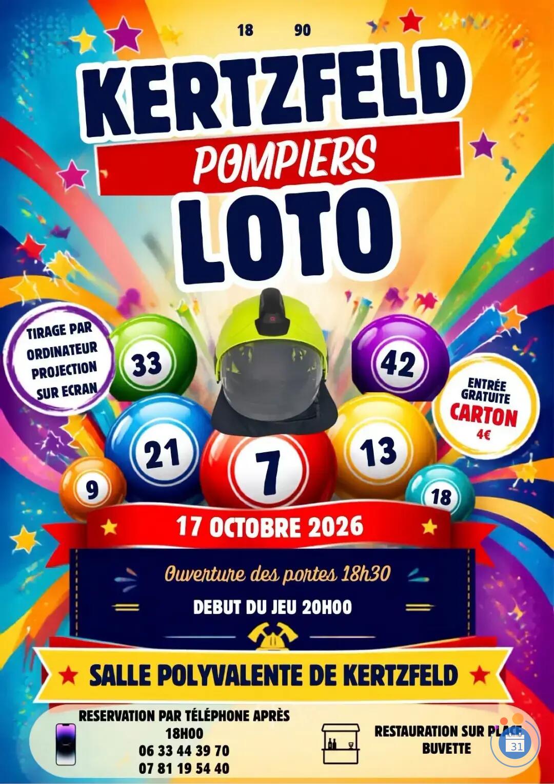 Image LOTO des Pompiers de Kertzfeld (photo 1)