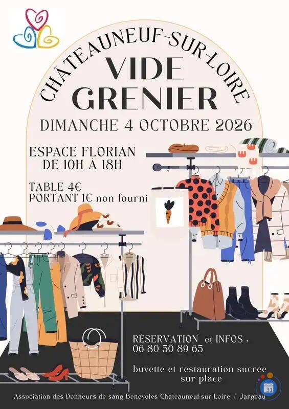 Image Vide grenier organisé par l'association du don de sang (photo 1)
