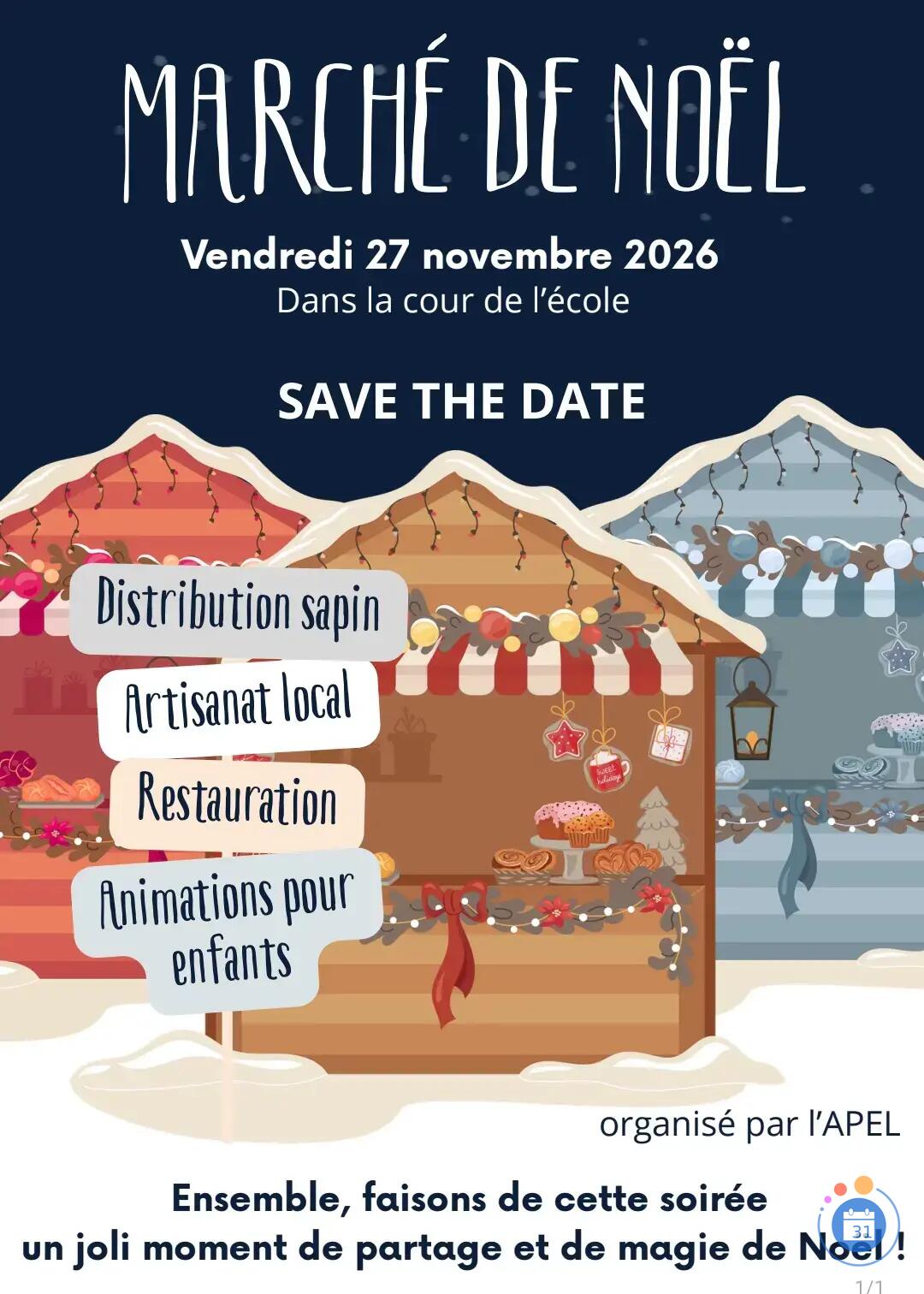 Image Marché de Noël à l'École (photo 1)
