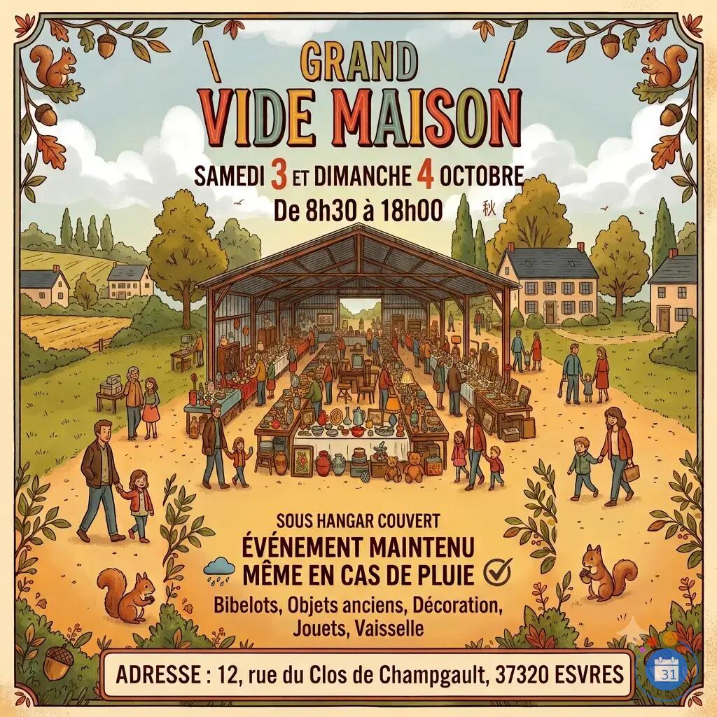 Image Grand vide maison à Esvres (photo 1)