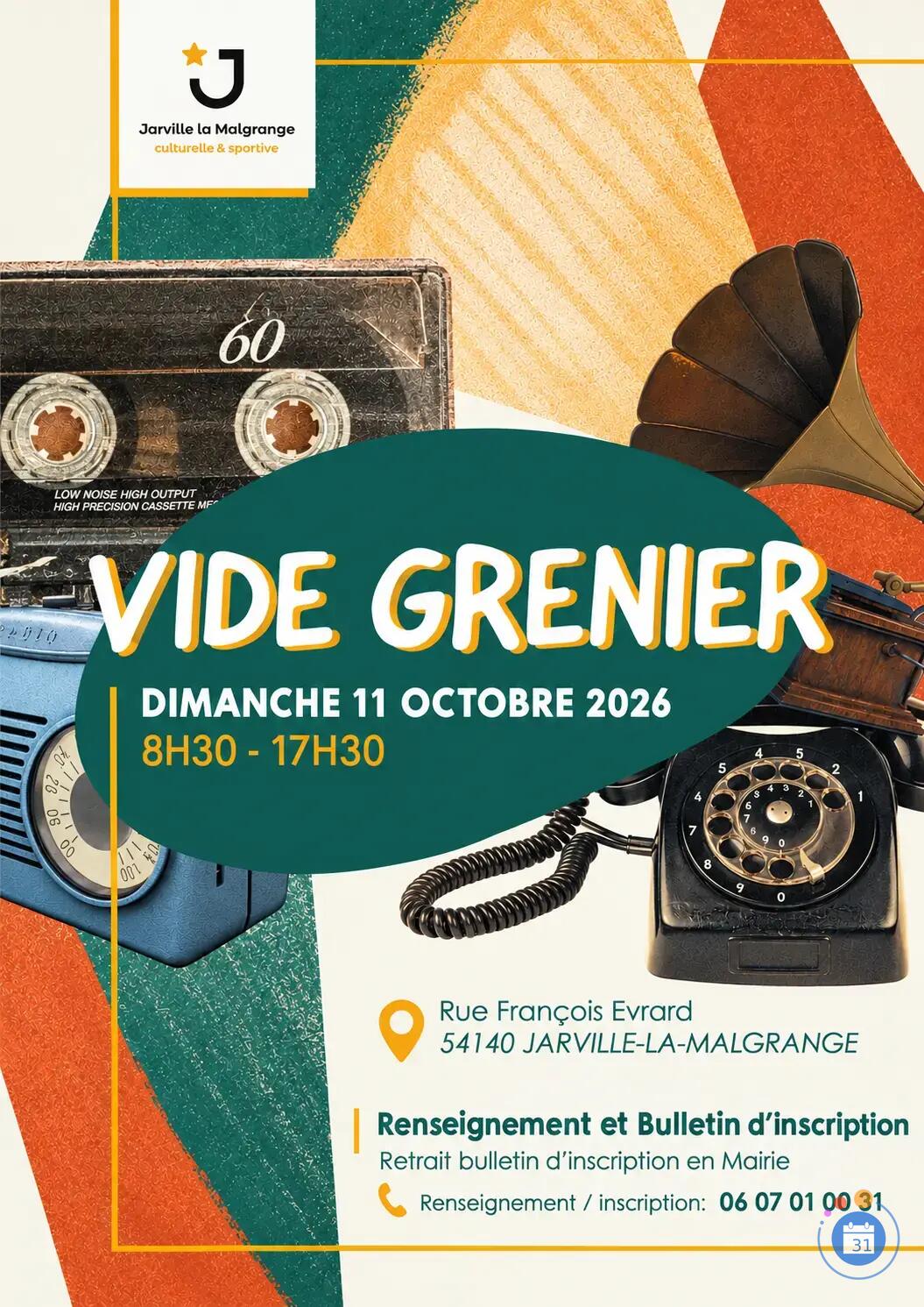 Image Vide-grenier Jarville-la-Malgrange (photo 1)