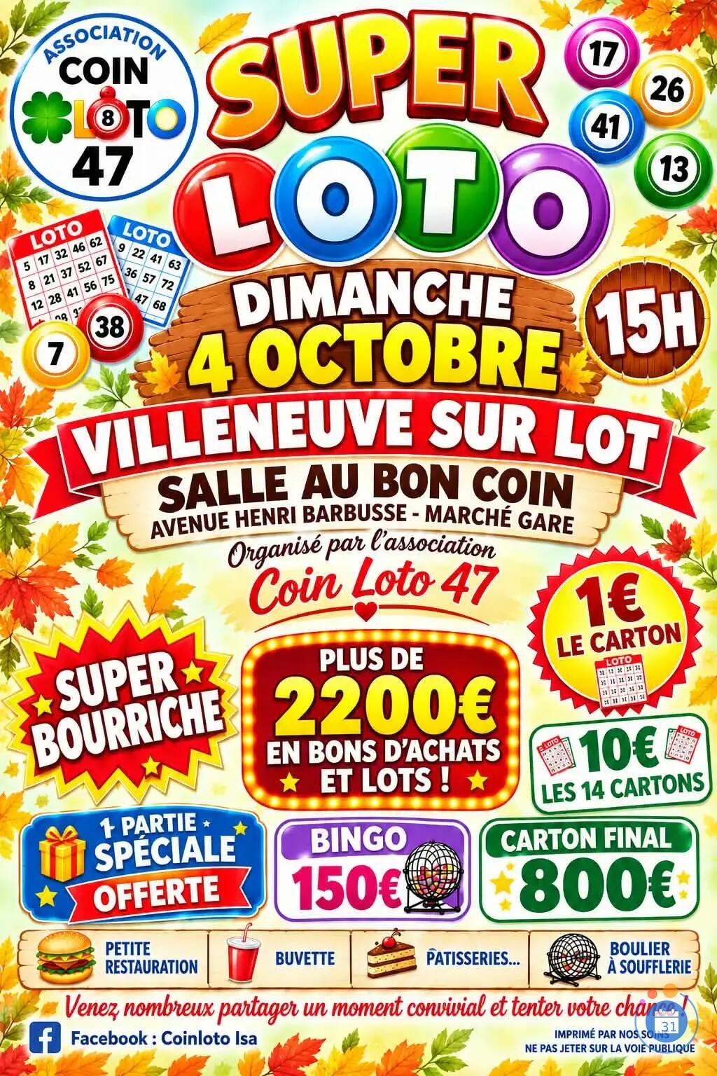 Image SUPER LOTO COIN LOTO 47 (photo 1)