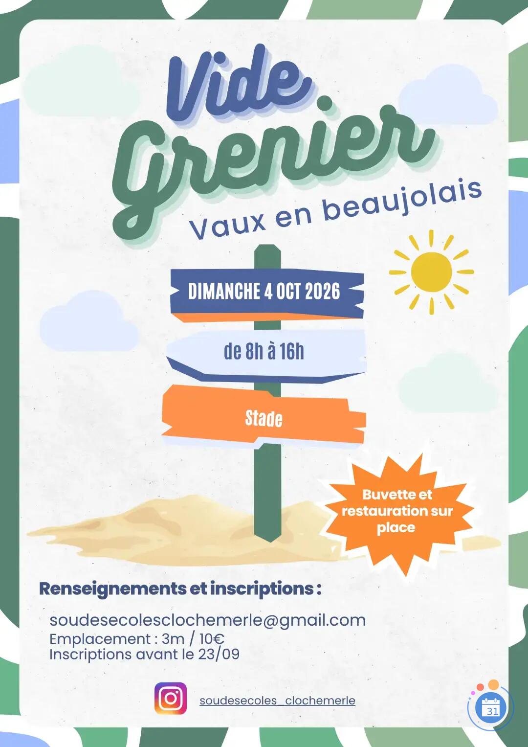 Image Vide grenier du sou des écoles (photo 1)