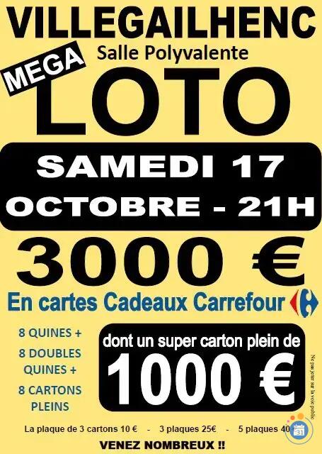 Image MEGA LOTO AVEC 3000 € DE LOTS (photo 1)