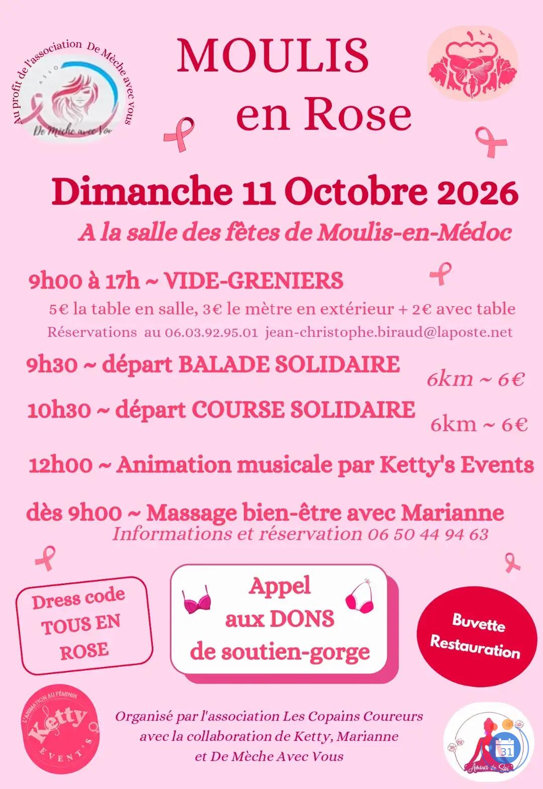 Image MOULIS EN ROSE - Vide-Greniers - Rando solidaire - Course solidaire (photo 1)