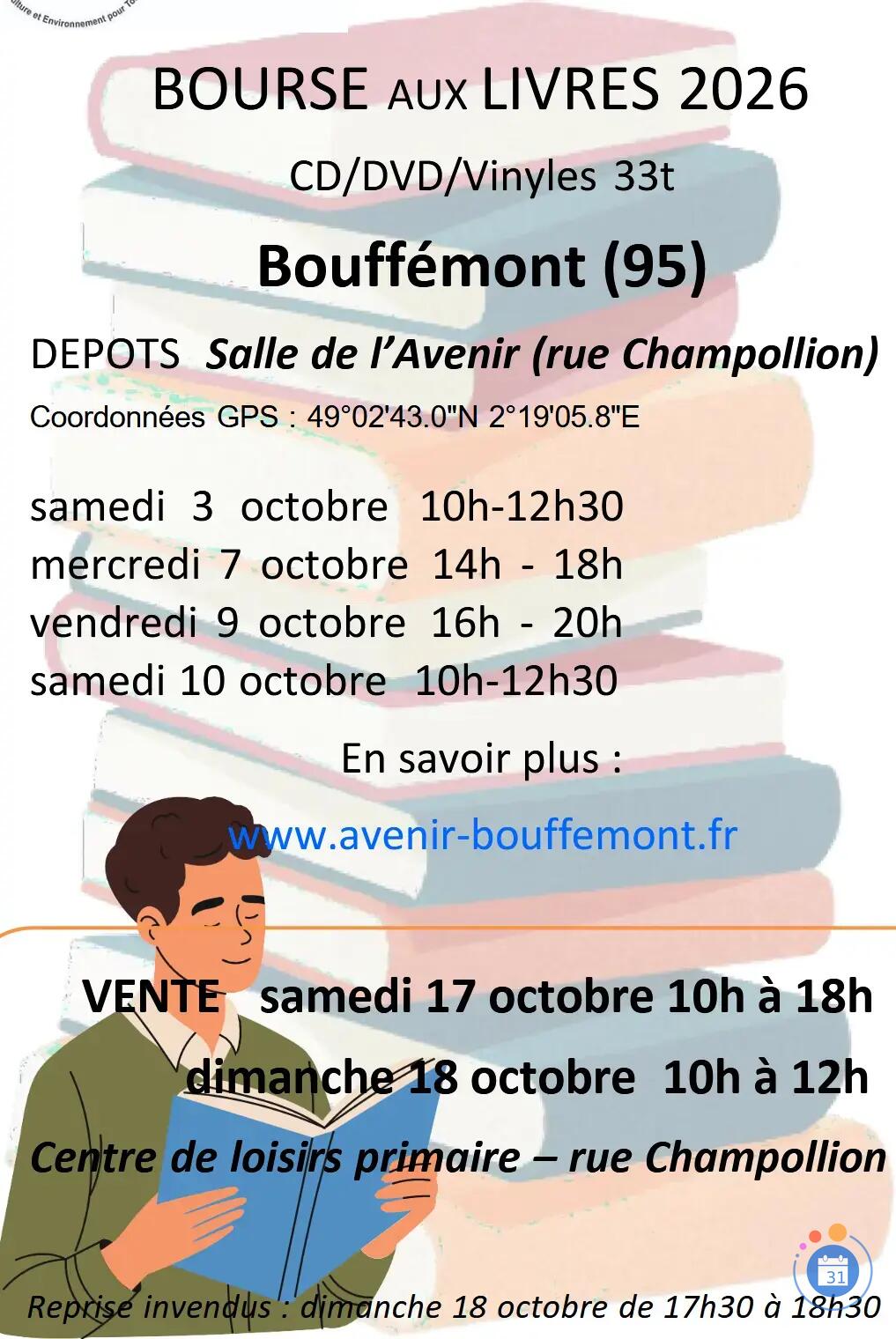 Image Bourse aux livres, BD, DVD, CD, Vinyles (adultes et enfants) (photo 1)