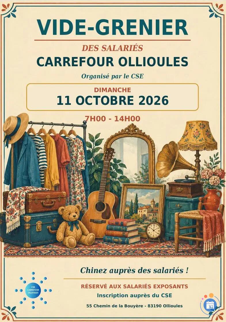 Image Vide grenier des salariés Carrefour Ollioules (photo 1)