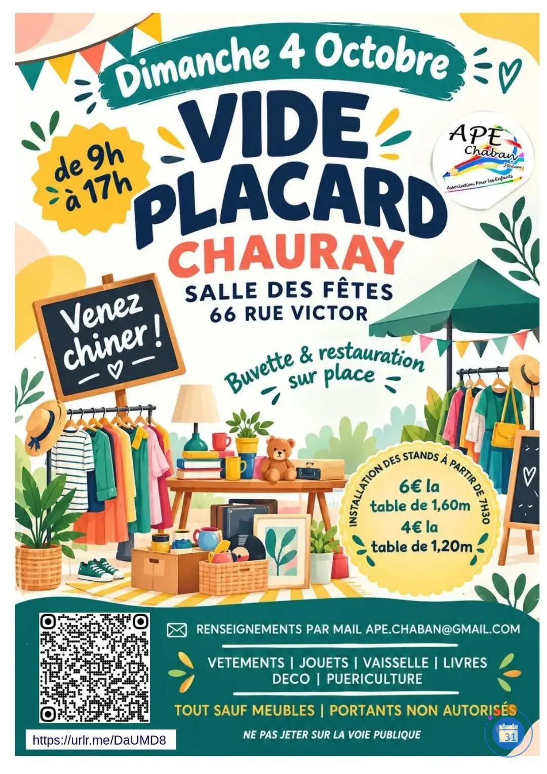 Image Vide placard Chauray (photo 1)
