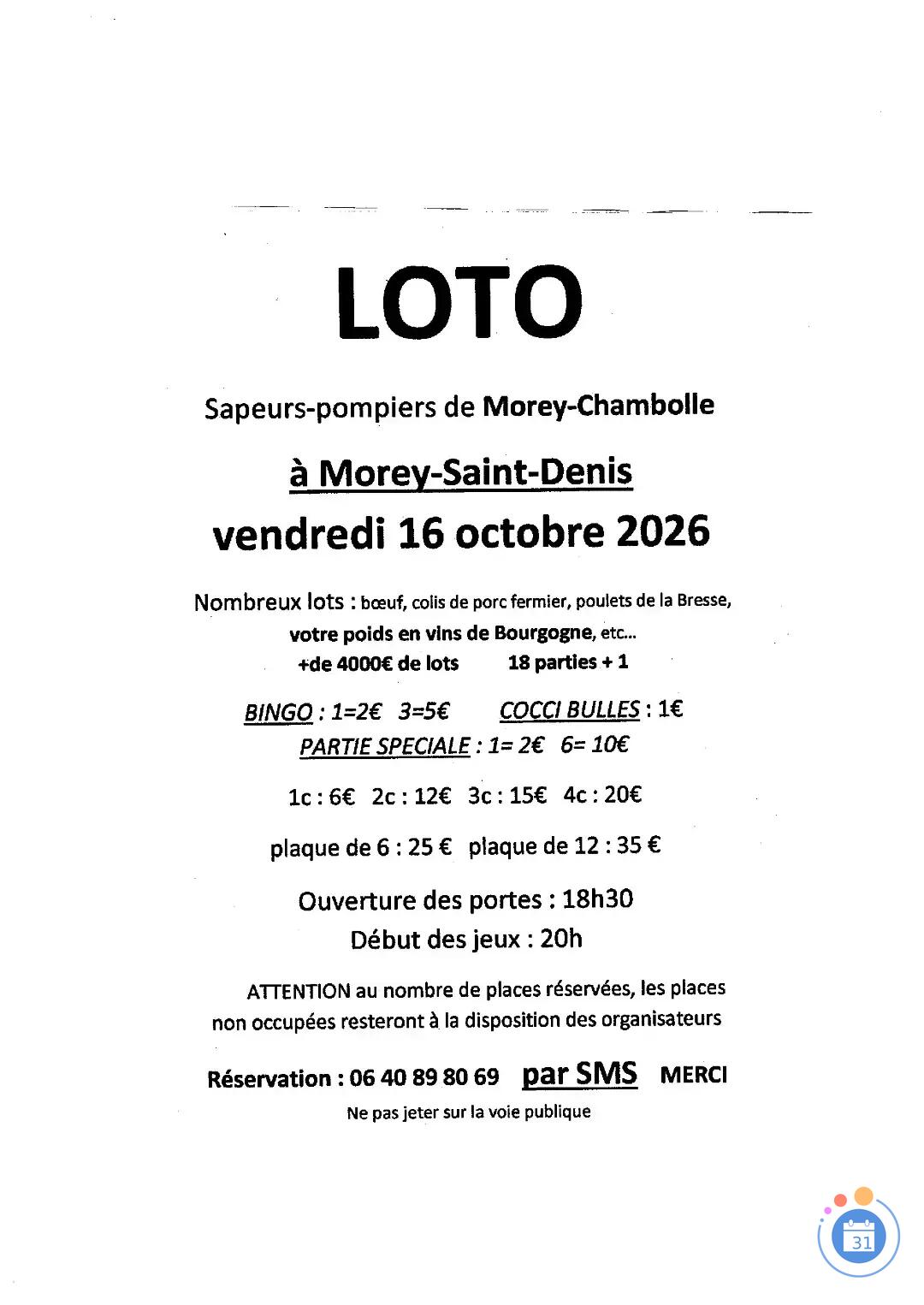 Image LOTO DE L'ASPMC (photo 1)