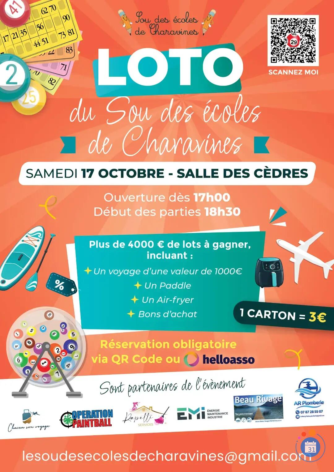 Image Loto du sou des écoles de Charavins (photo 1)