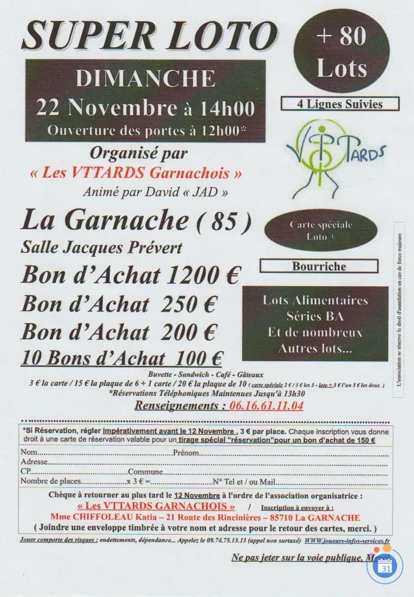 Flyer SUPER LOTO animé par David jad