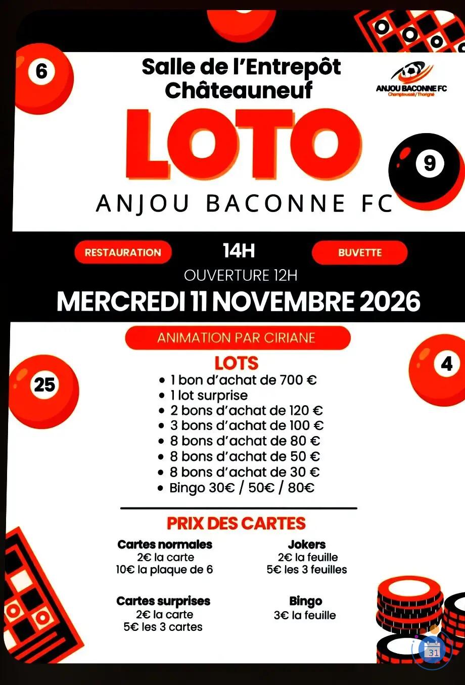 Flyer Loto animation ciriane