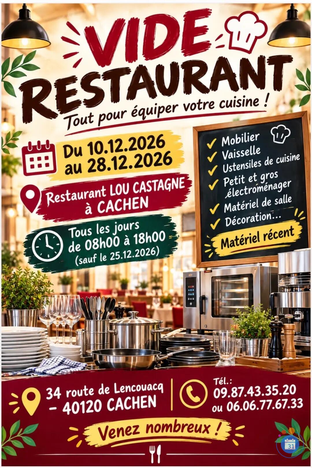 Image Vide Restaurant et Maison (photo 1)