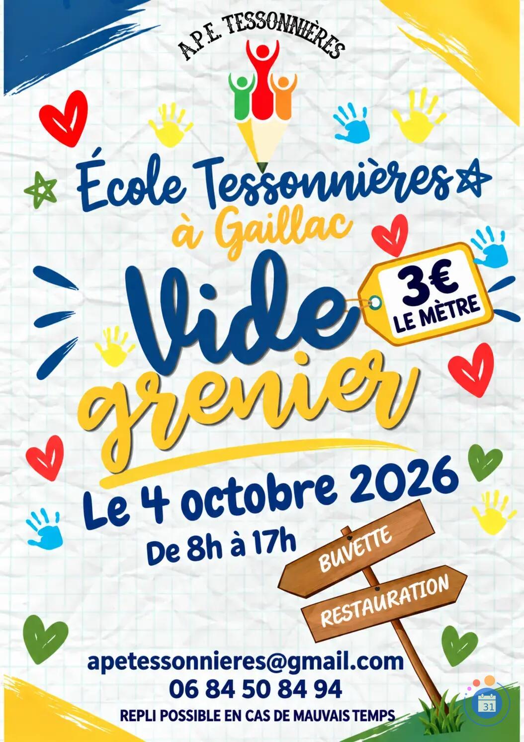 Image Vide Grenier TESSONNIERES Gaillac (photo 1)