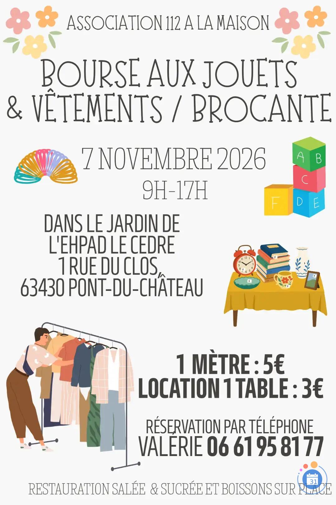 Image Bourse aux vêtements&jouets / Brocante association 112 à la maison (photo 1)