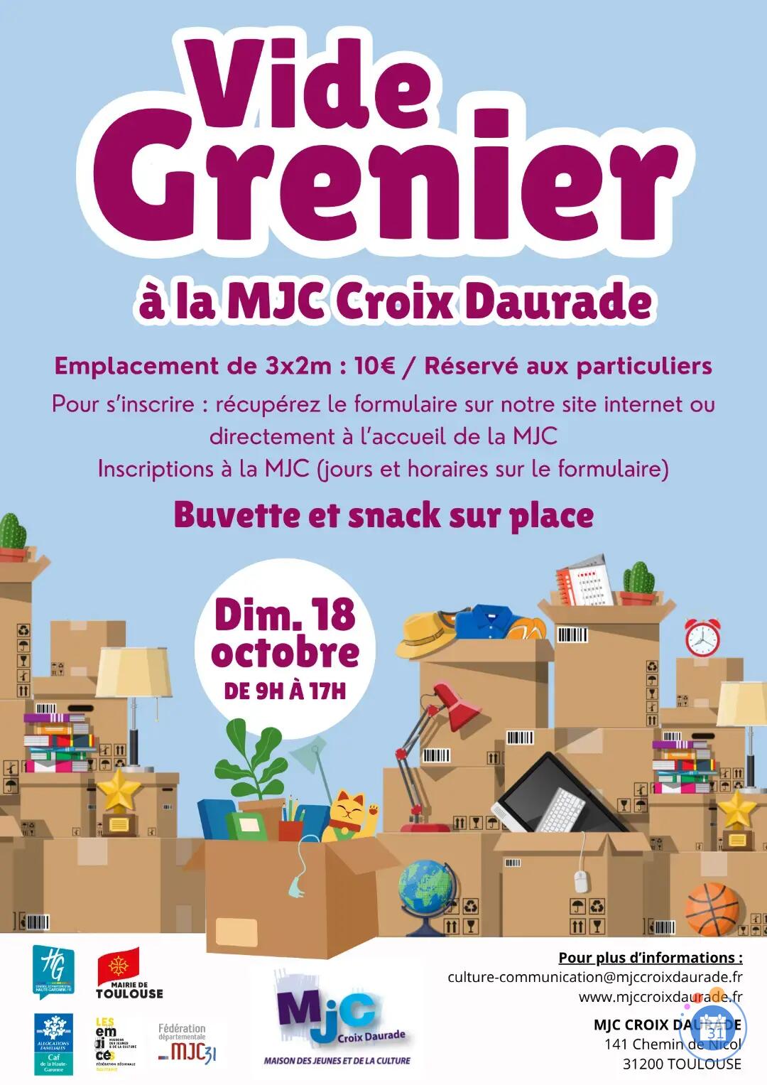 Image Vide-grenier à la MJC Croix Daurade (photo 1)