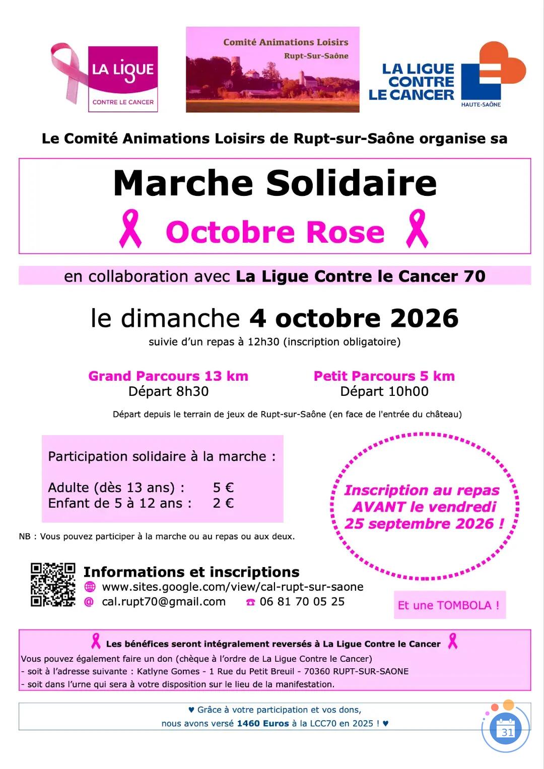Image Marche Solidaire pour Octobre Rose (photo 1)