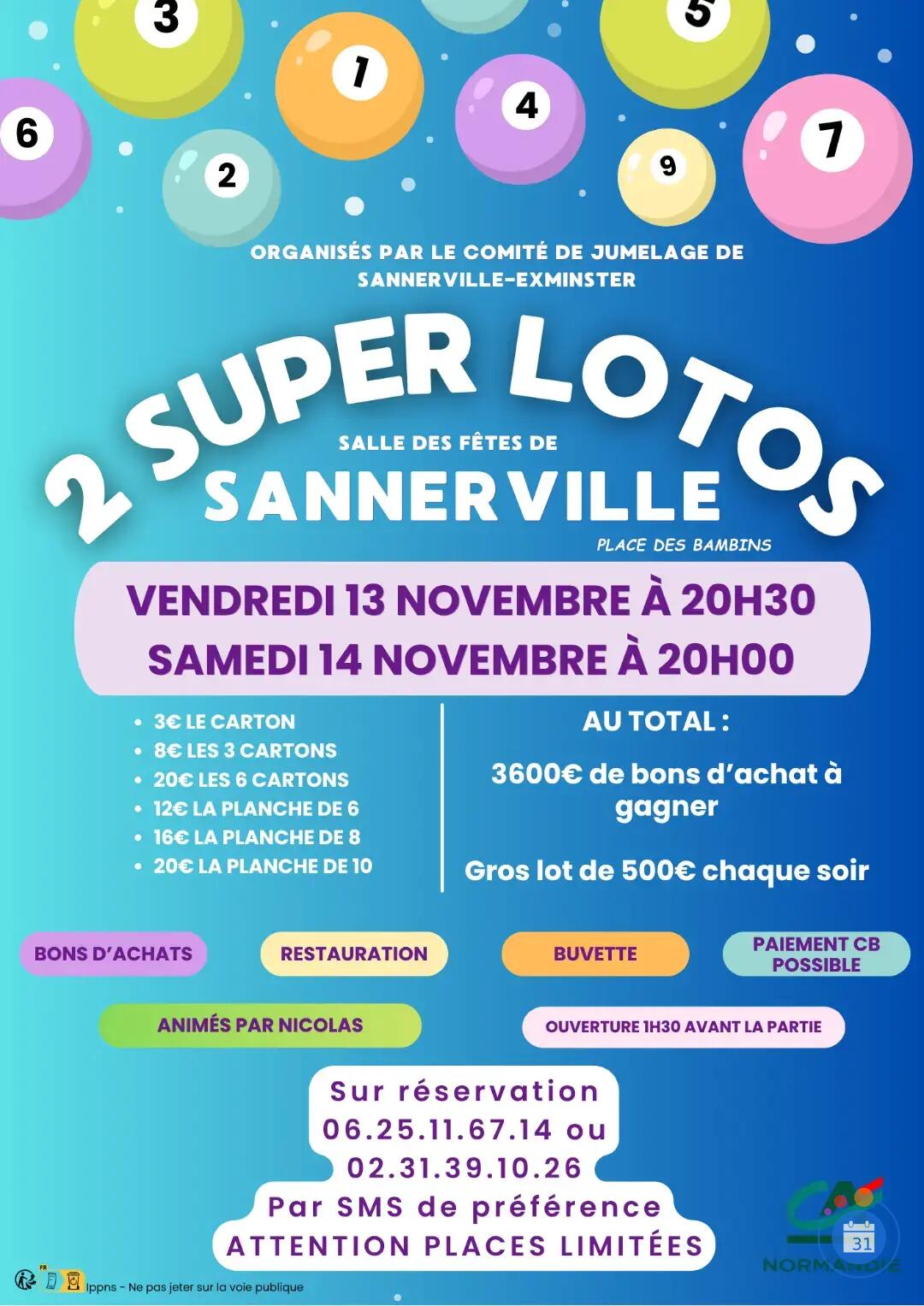 Flyer super Lotos animés par Nicolas - SANNERVILLE