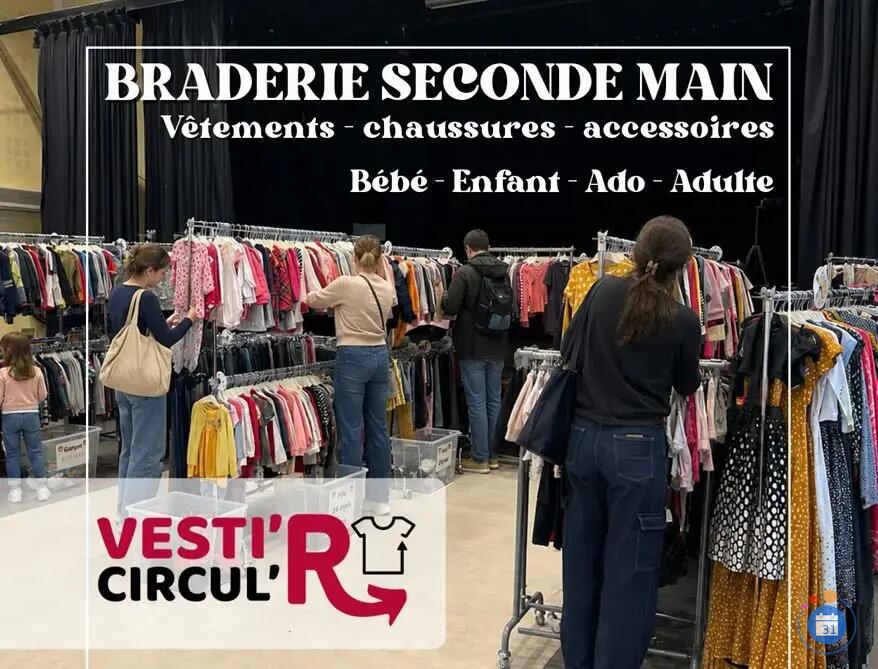 Image GRANDE BRADERIE Seconde main - Adultes, enfants, bébés [Vêt. Chauss. Access.] (photo 1)