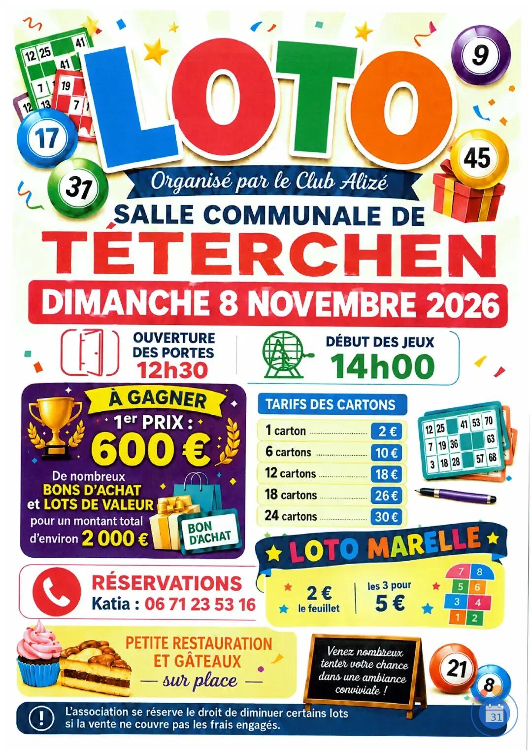 Image Loto du club Alizé (photo 1)