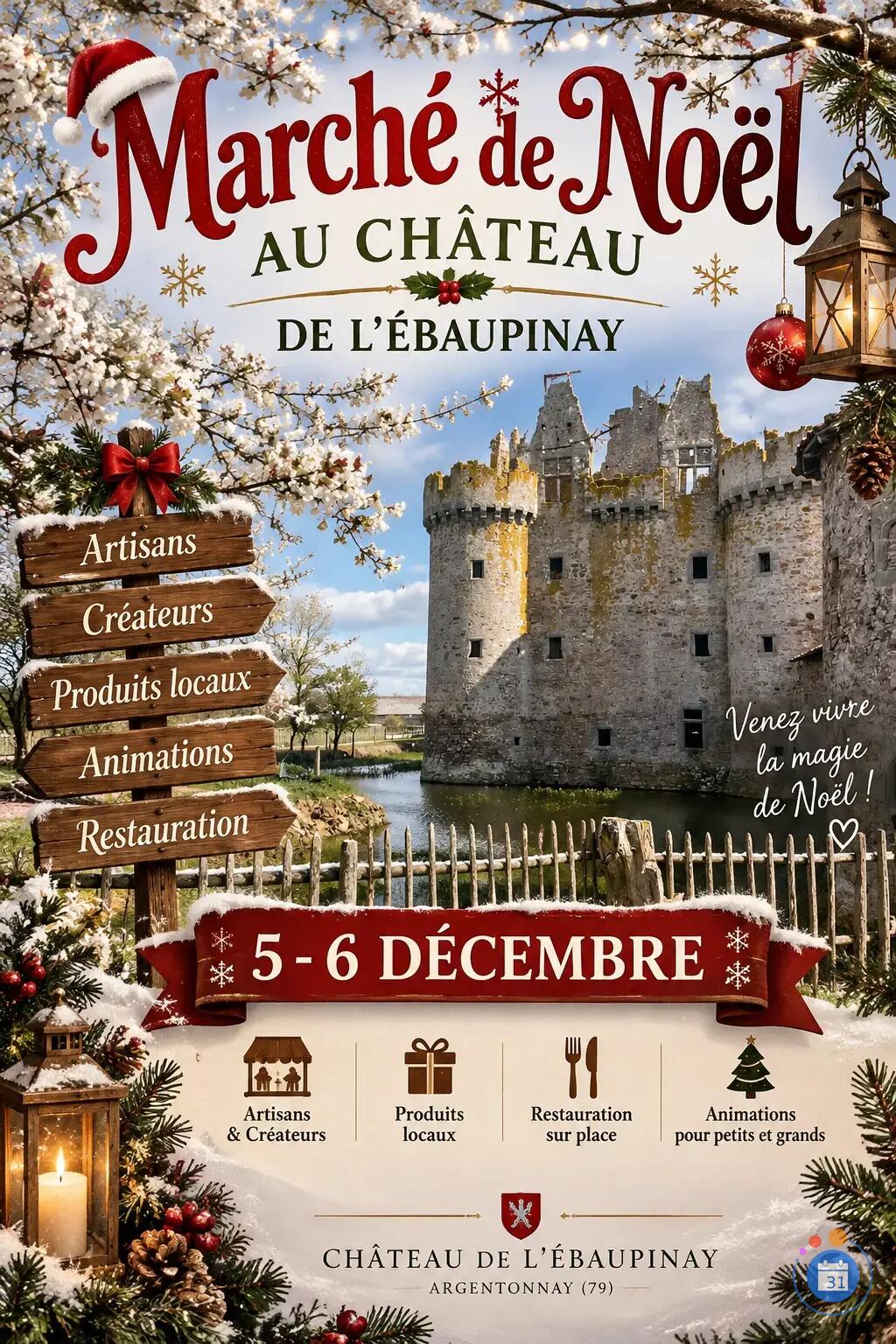 Image Marché de noël au Château de l'Ebaupinay (photo 1)