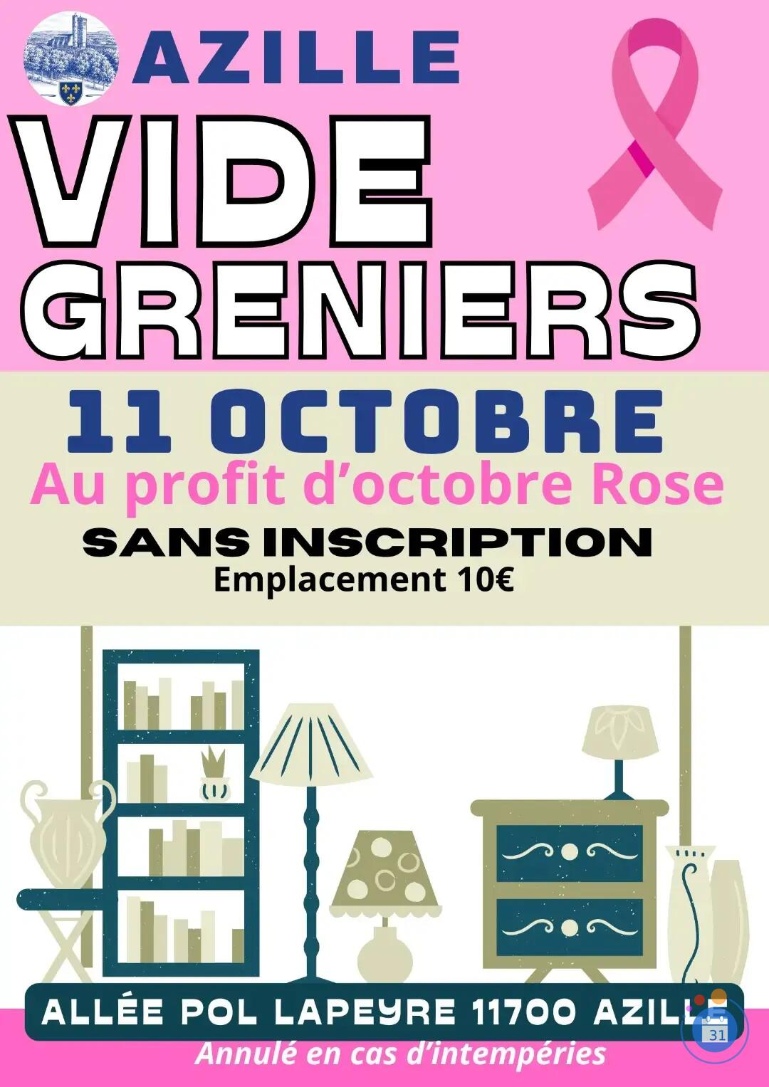 Image Vide Greniers Octobre Rose (photo 1)