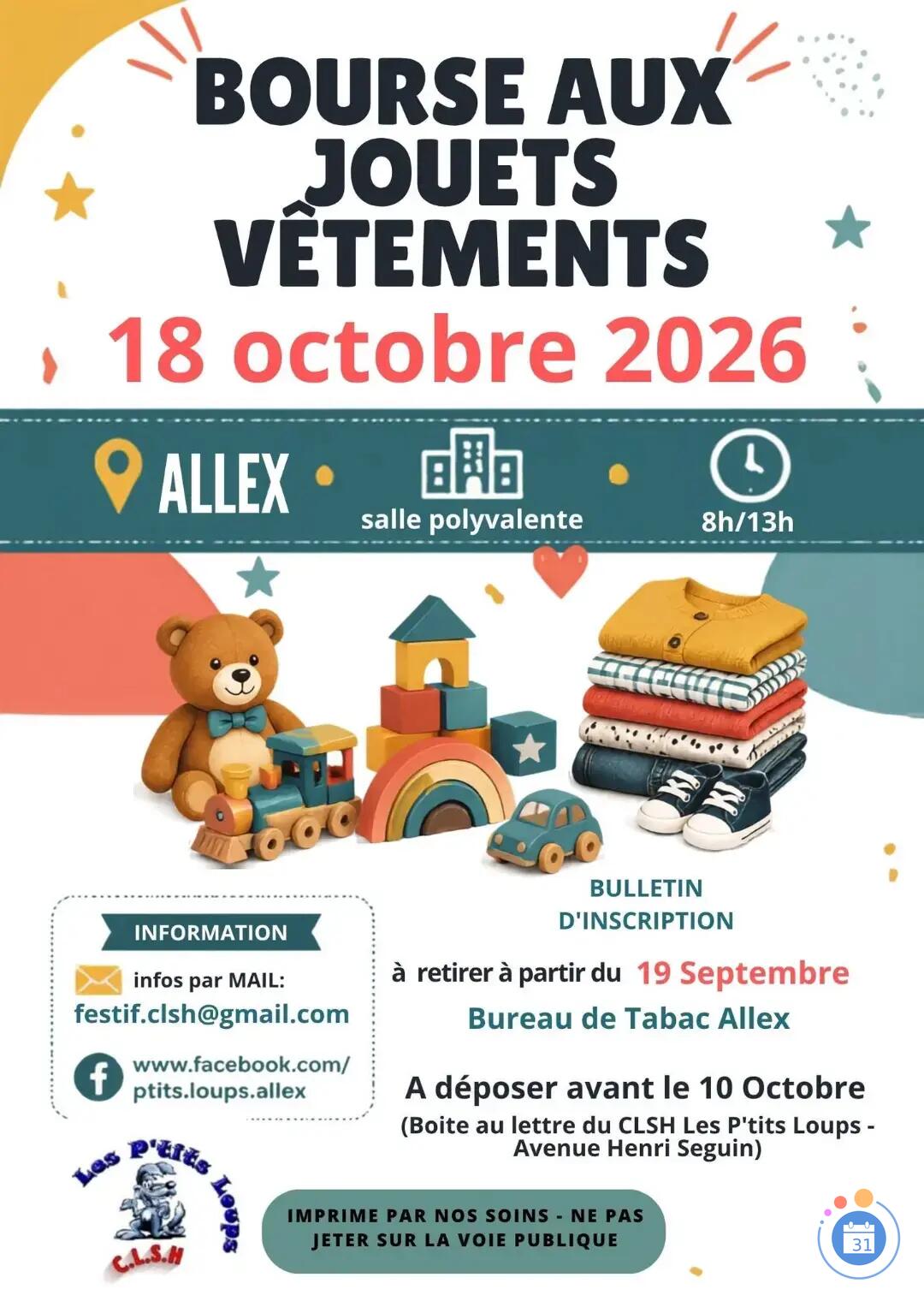 Image Bourse aux vêtements et jouets (photo 1)