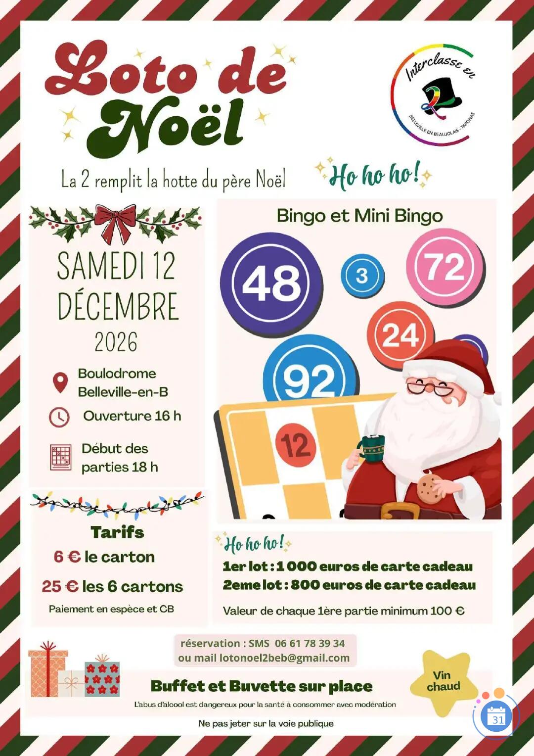 Flyer Loto de Noël