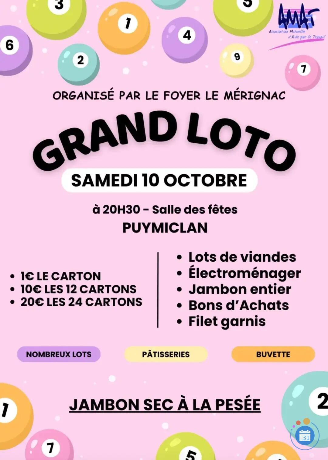 Image GRAND LOTO ORGANISE (photo 1)