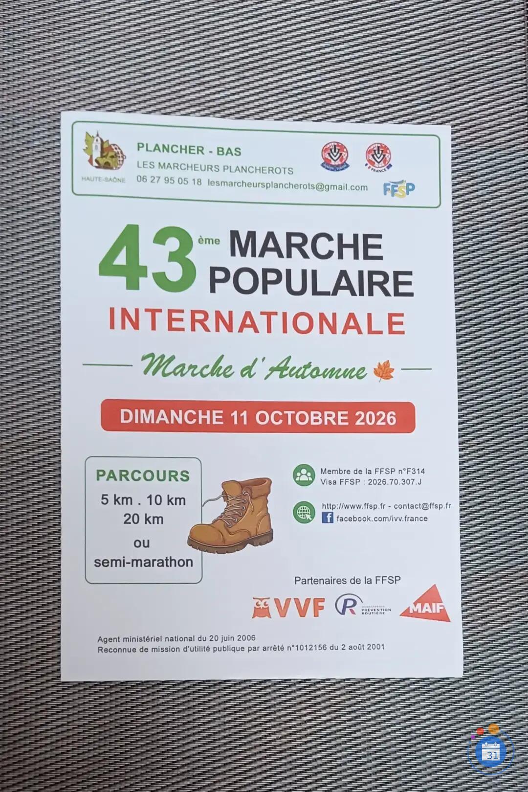 Image 43ème marche populaire d'automne (photo 1)